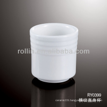 healthy special durable white porcelain chinese 130ml cup